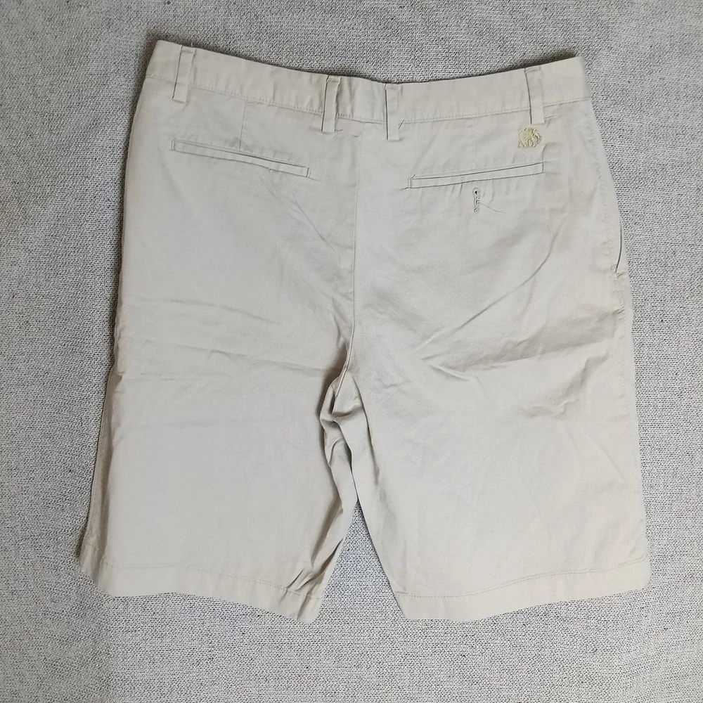 Banana Republic Chino Shorts Mens 34 Khaki Excellent Cotton Elephant Logo